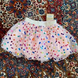NEW with tag tulle tutu with sparkly polka dots